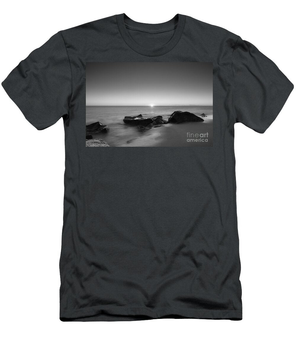 First Light At Sandy Hook Nj Bw Michael Ver Sprill T-Shirt