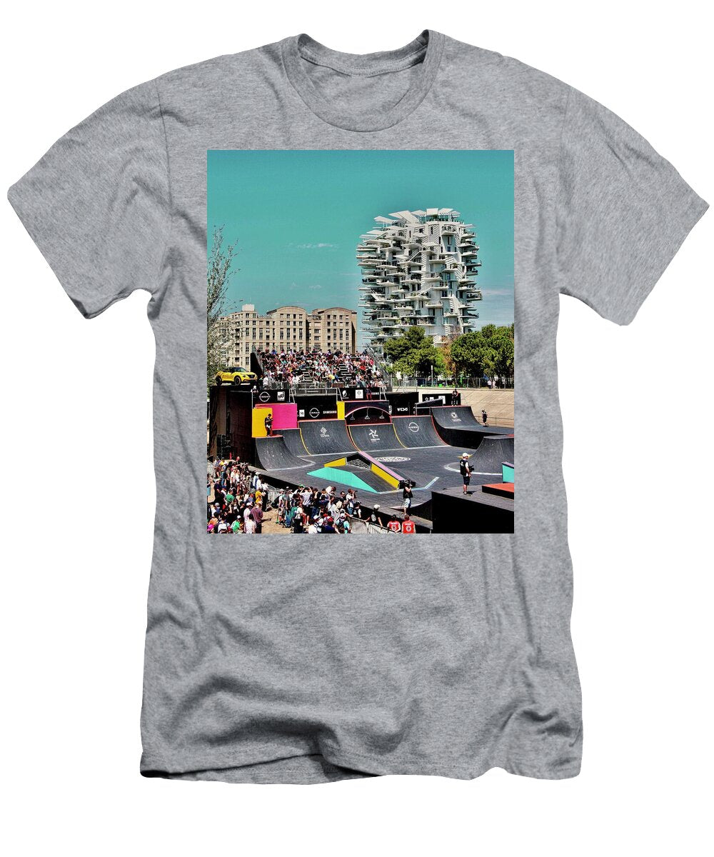Fise Scooter Ramp At Le Arbre Blanc Montpellier France Michele Gandee T-Shirt