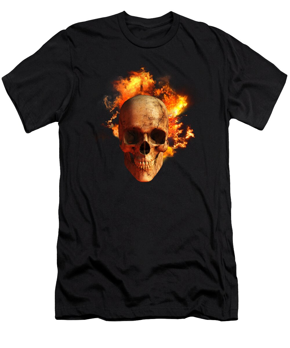 Flaming Skull Daniel Eskridge T-Shirt