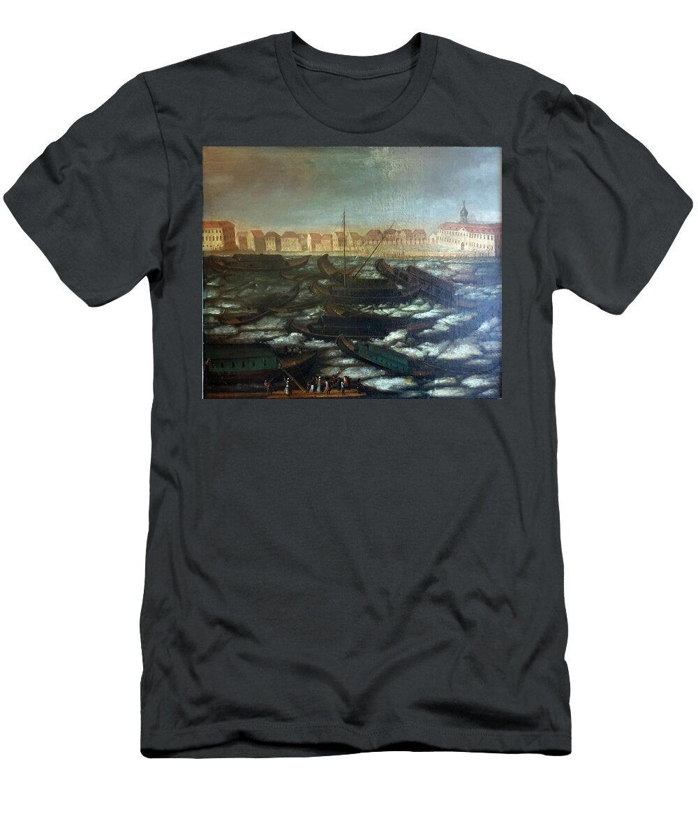 Flooding with Ice Drift Johann Lorenz Rotermund T-Shirt