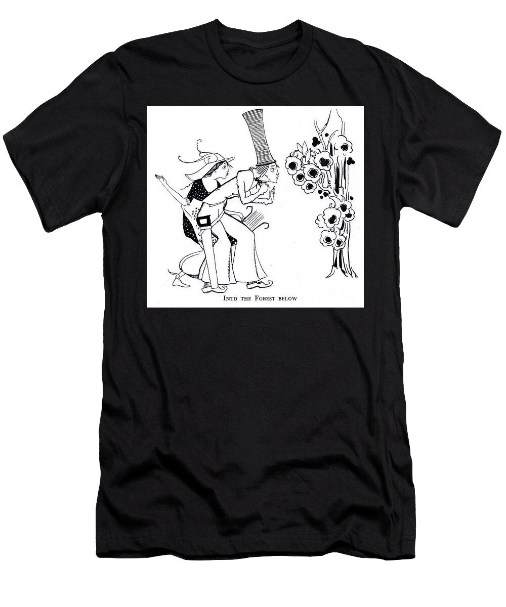 Folk Tale Characters Venturing Into a Mysterious Forest Au5 Jean De Boschere T-Shirt