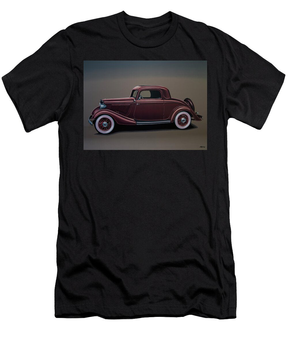 Ford 3 Window Coupe Painting Paul Meijering T-Shirt