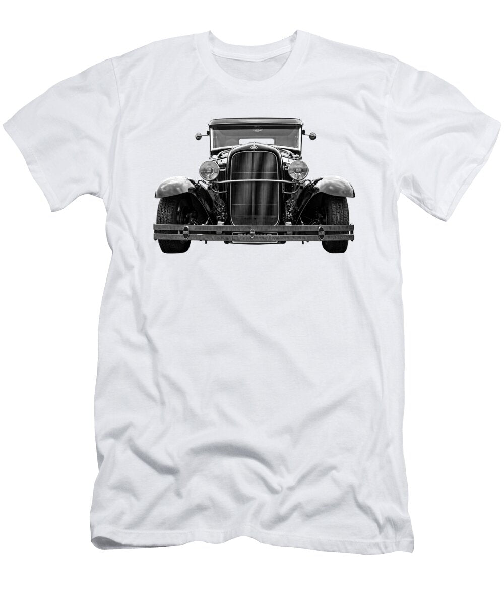 Ford Coupe Head on in Black and White Gill Billington T-Shirt