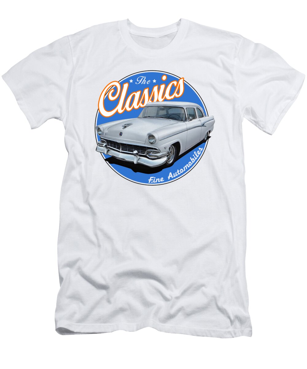 Ford Customline in White Paul Kuras T-Shirt