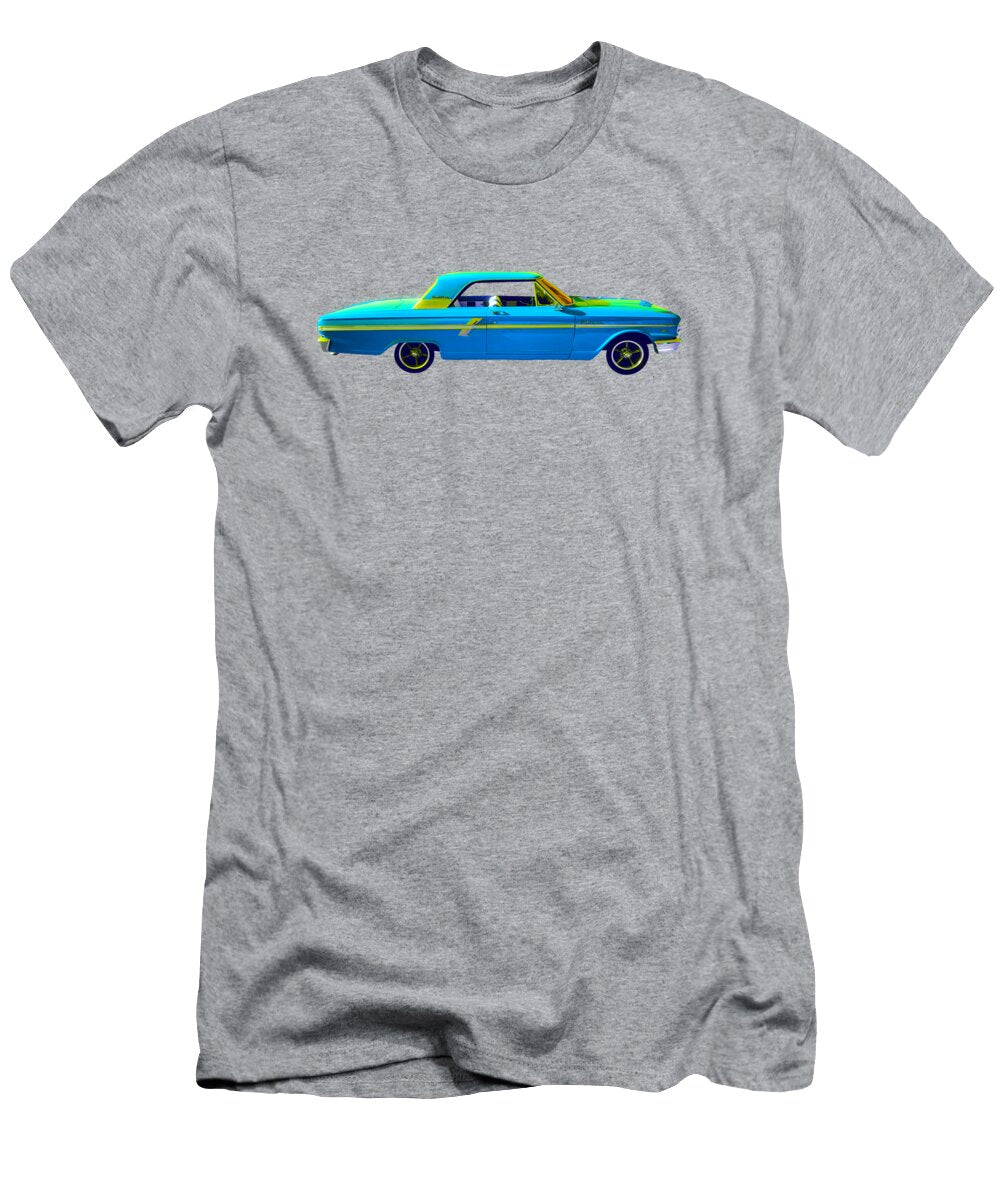 Ford Fairlane Sports Coupe Blue Designs By Nimros T-Shirt