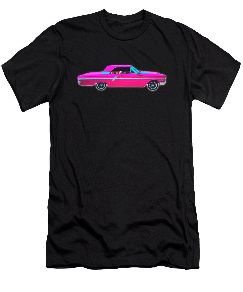 Ford Fairlane Sports Coupe Pink Designs By Nimros T-Shirt