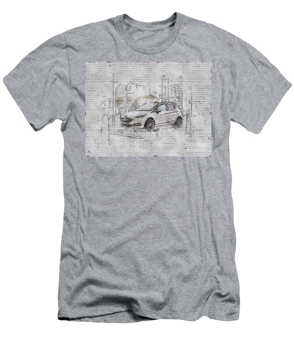 Ford Fiesta 2021 Exterior White Hatchback New American Cars Ashtyn Treutel T-Shirt