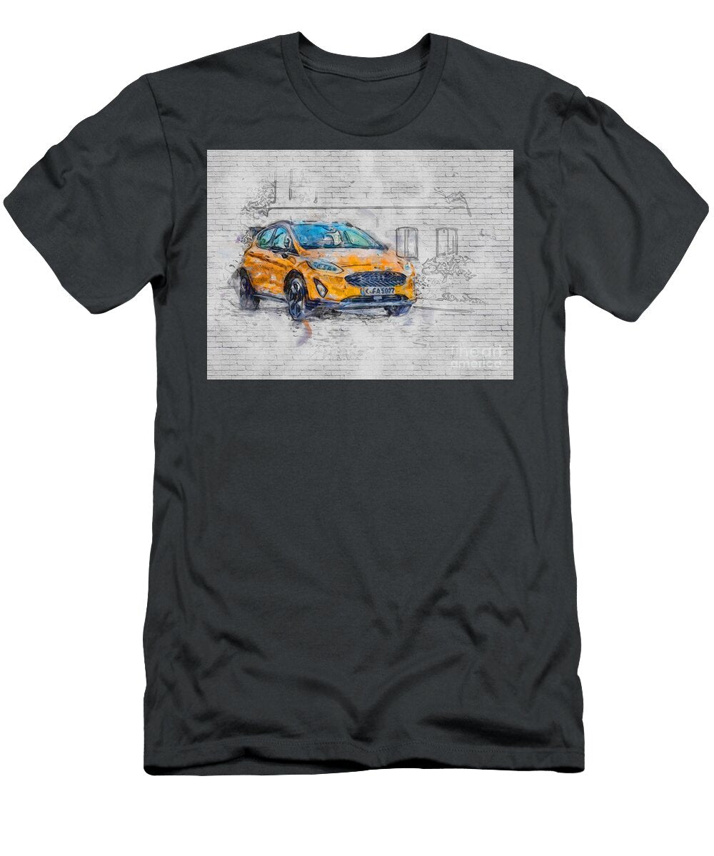 Ford Fiesta Active 2018 Exterior Hatchback New Orange American Cars Ashtyn Treutel T-Shirt