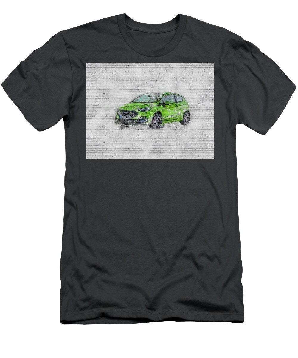 Ford Fiesta St 2022 Exterior Green Hatchback New American Cars Ashtyn Treutel T-Shirt