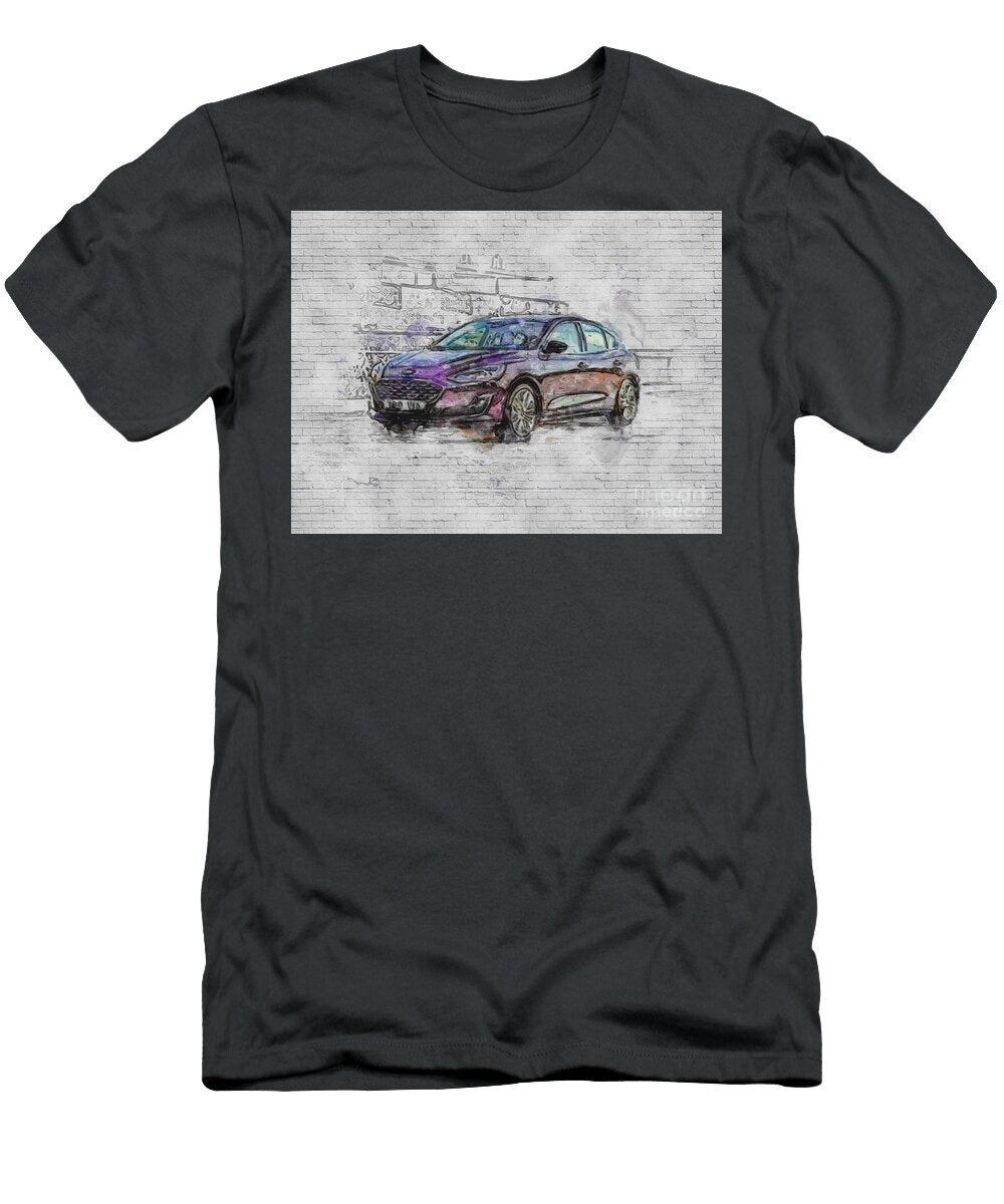 Ford Focus 2019 Vignale Burgundy New Hatchback Exterior Cars USA American Ashtyn Treutel T-Shirt