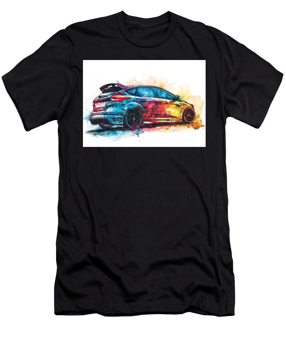 Ford Focus Auto Vibrant Colors Clark Leffler T-Shirt