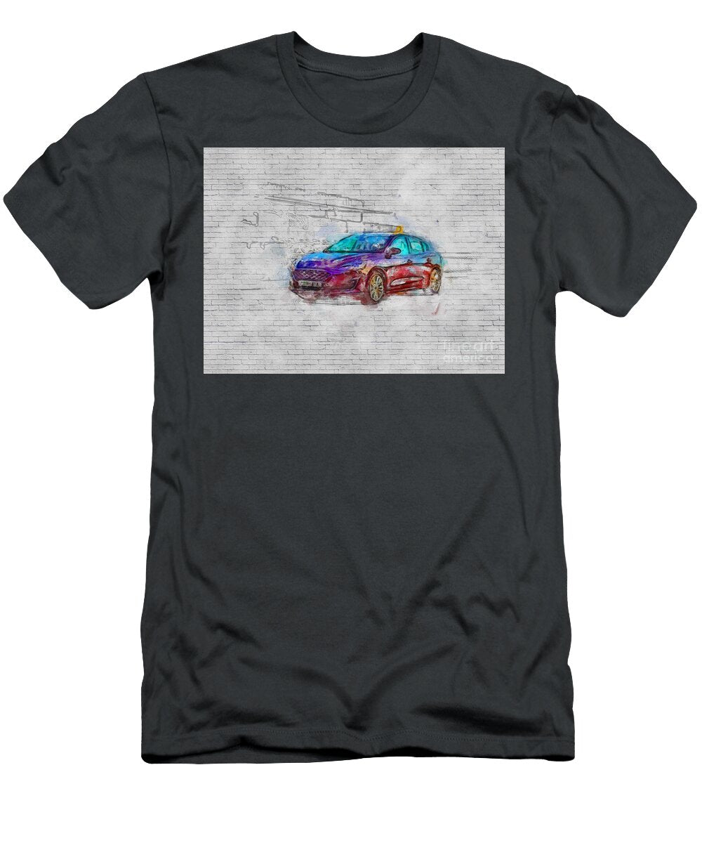 Ford Focus St 2018 Cars Road Purple Hatchback Ashtyn Treutel T-Shirt