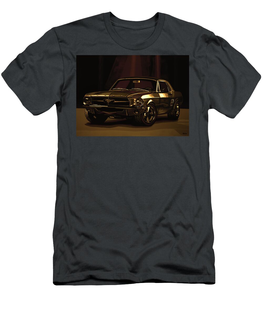 Ford Mustang 1967 Mixed Media Paul Meijering T-Shirt