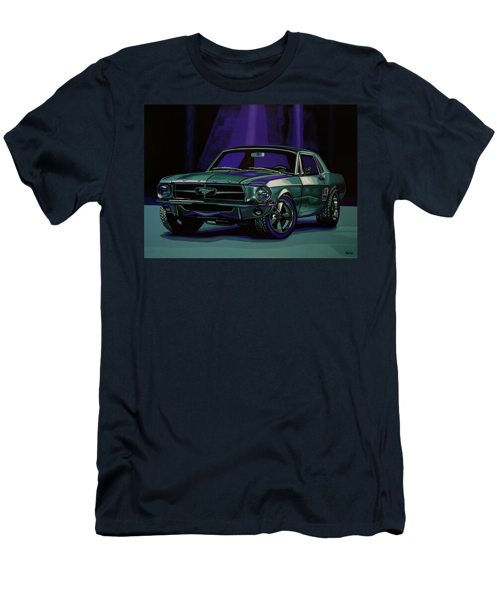 Ford Mustang 1967 Painting Paul Meijering T-Shirt