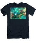 Ford Taurus 2010 Sedan Abstract Art Blue Ford Car Abstract Blue Ford Car Art Hollie Love T-Shirt