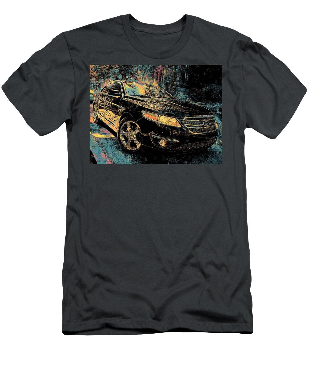 Ford Taurus 2010 Sedan Street Photography Urban Car Ford Sedan in Cityscape Hollie Love T-Shirt