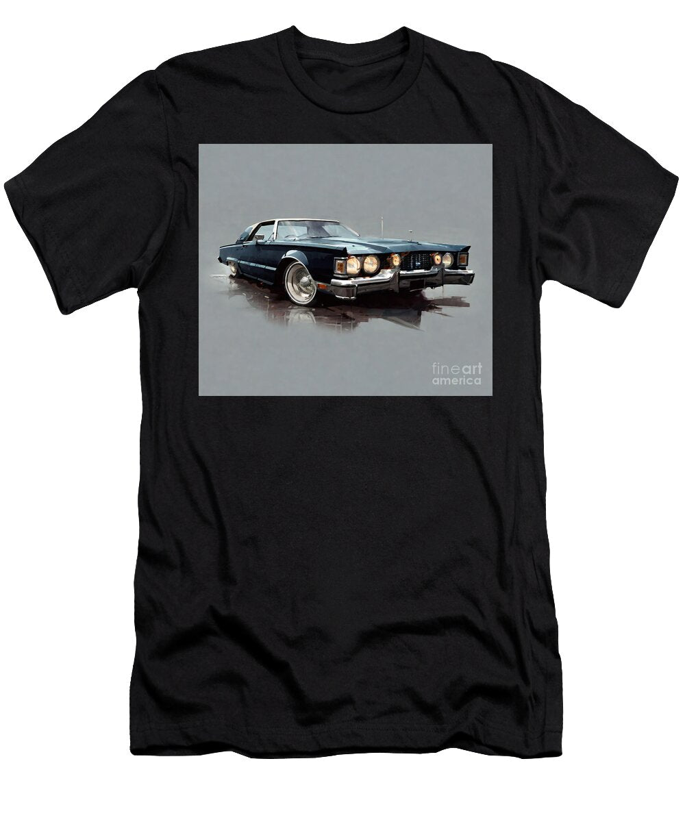 Ford Thunderbird Front View Lowrider 1979 Cars Retro Cars Cortez Schinner T-Shirt