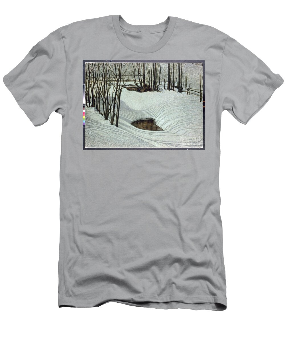 Forest in Winter C1905 Bror Lindh T-Shirt