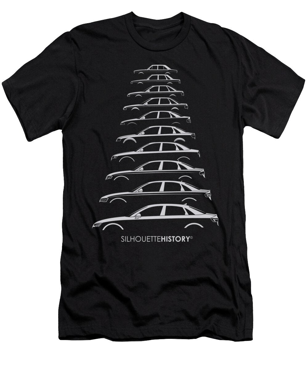 Four Rings Sedan Silhouettehistory Gabor Vida T-Shirt