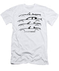 Four Sports Cars Custom Black Silhouettehistory Gabor Vida T-Shirt