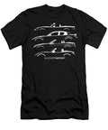 Four Sports Cars Custom White Silhouettehistory Gabor Vida T-Shirt