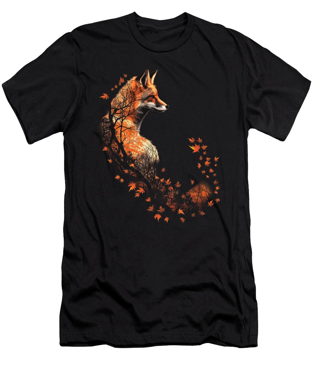 Foxs Journey Quest of the Curious Dnt Prints Art T-Shirt