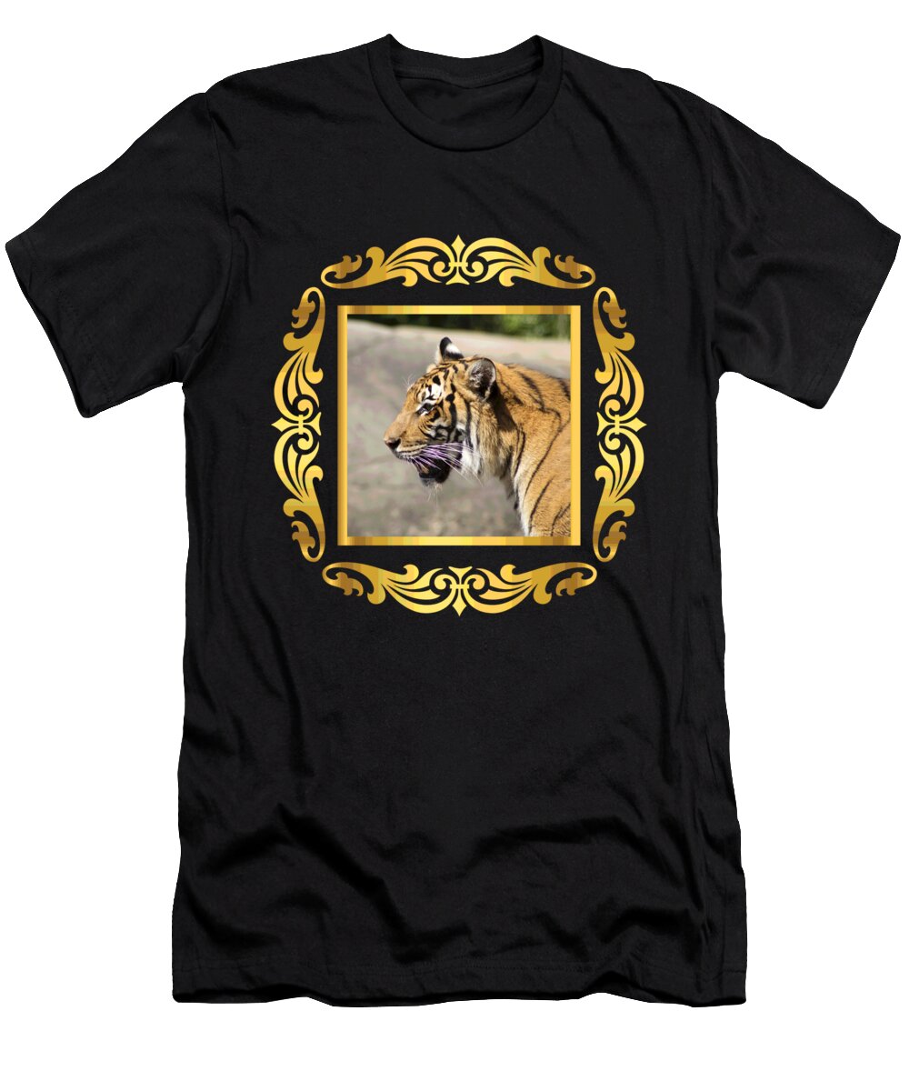 Framed Tiger Gold Target T-Shirt