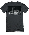 Full Moon Black and White of Indy Frozen in Time Fine Art Photography T-Shirt