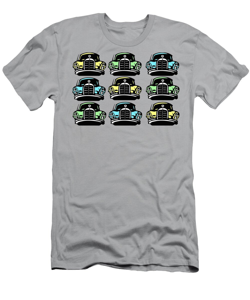 Fun Multicolor Mbz Car Mbz Tech T-Shirt