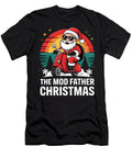 Funny Santa on a Scooter for Mods the Mod Father Sophie Eleanor T-Shirt