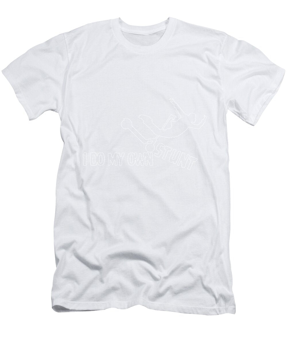 Funny Scooter I Do My Own Stunts Crash Humor Roberts Wilson T-Shirt