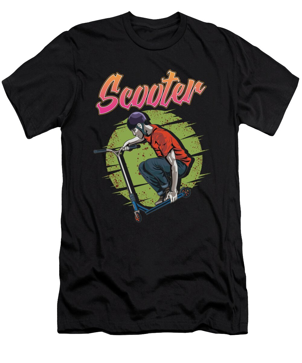 Funny Scooter Kid Riding Tricks Obsessed the Perfect Presents T-Shirt