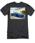 Futuristic Blue Sports Car Evie Carrier T-Shirt