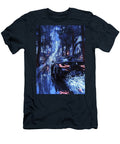 Futuristic Car in a Rainy Forest Cityscape Donato Williamson T-Shirt