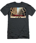 Futuristic Car in Urban Landscape Evie Carrier T-Shirt