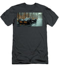 Futuristic Car Racing on Wet Road Evie Carrier T-Shirt