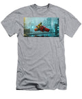 Futuristic City Hoverbike Ride Mango Art T-Shirt