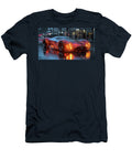 Futuristic Concept Car on Wet Street Evie Carrier T-Shirt