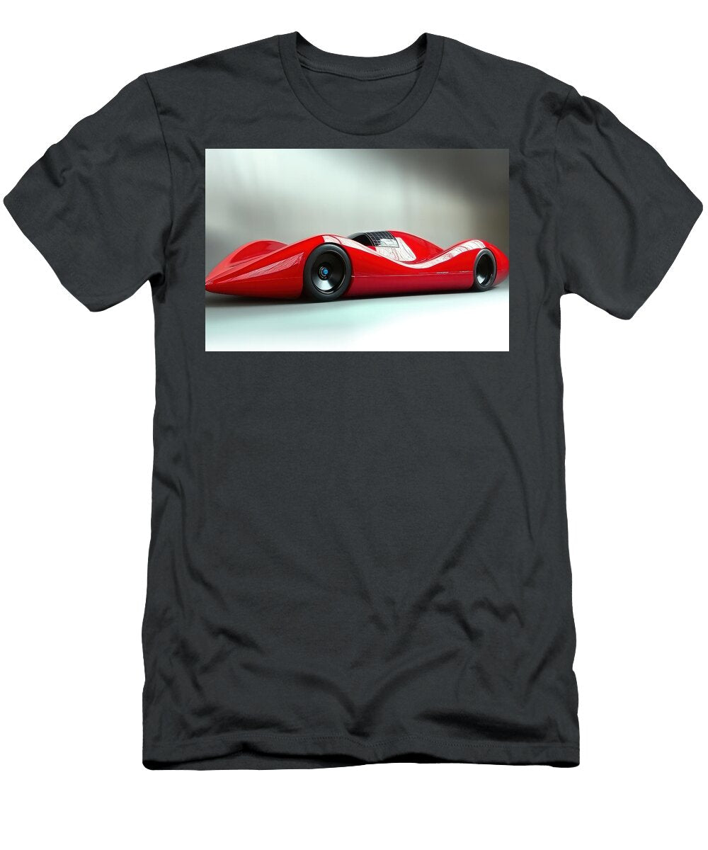 Futuristic Red Concept Car Design Evie Carrier T-Shirt