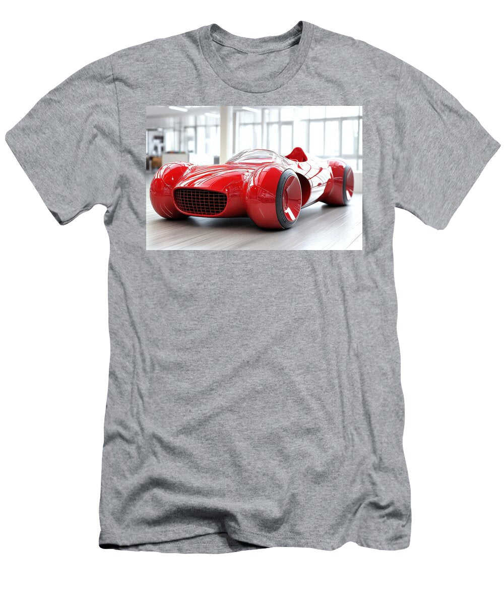 Futuristic Red Concept Car Evie Carrier T-Shirt