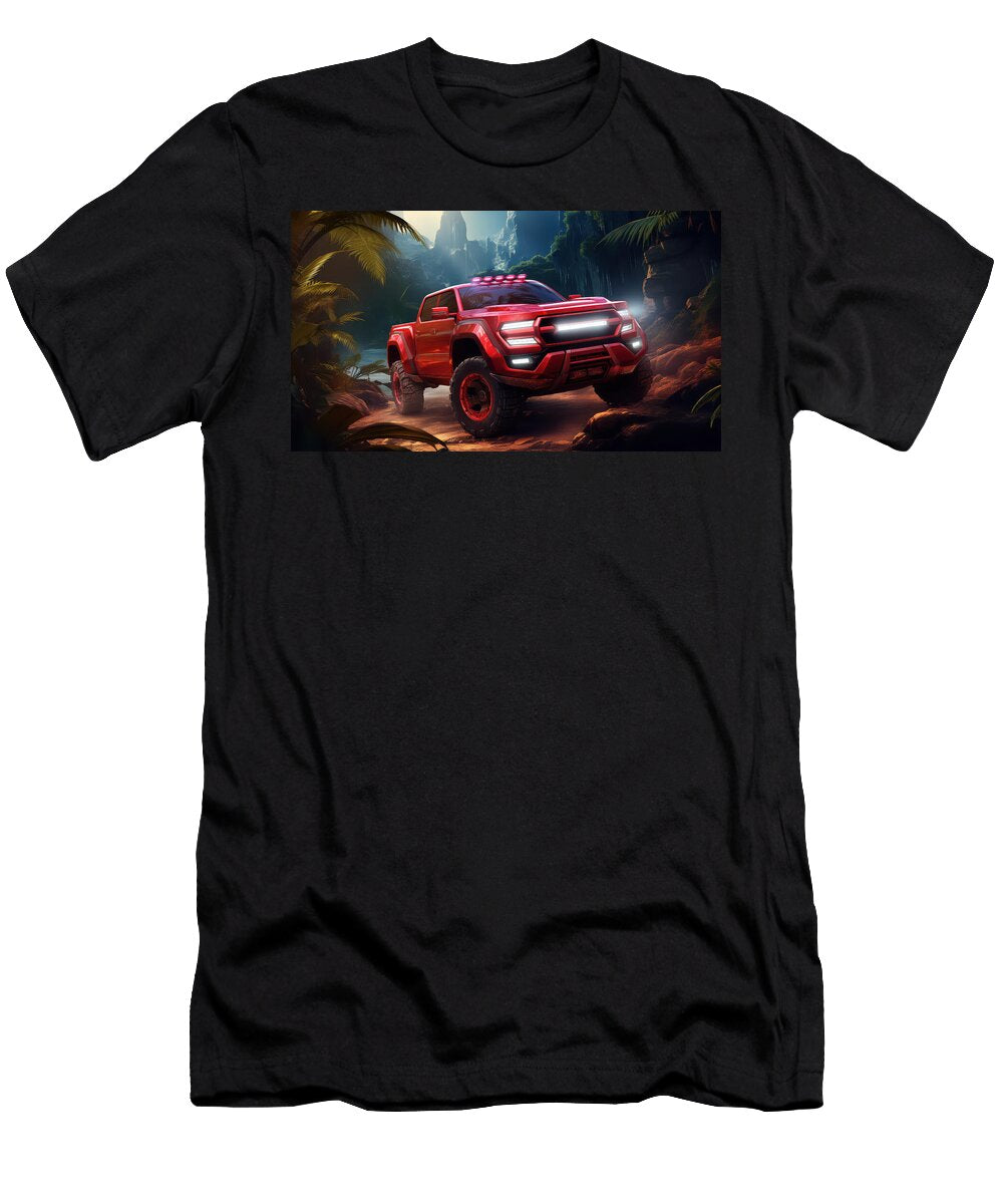 Futuristic Red Off Road Truck Evie Carrier T-Shirt