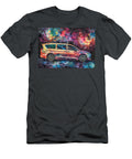 Galactic Cruiser a Chrysler Pacifica Cruising Through Outer Space Eldre Delvie T-Shirt