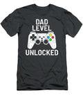 Gaming Dad Level Unlocked Funny Video Gamer New Daddy Father Finlay Heidi T-Shirt
