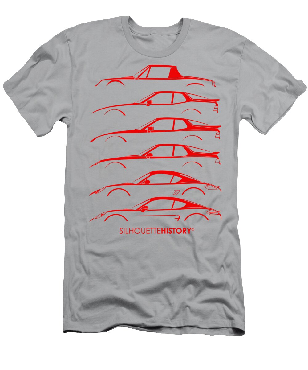 German Sports Car Silhouettehistory Gabor Vida T-Shirt
