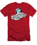 Germany Legendary Luxury Sport 2 Door Coupe BMW 635 6 Series Csi E24 Cutaway Automotive Art Vladyslav Shapovalenko T-Shirt