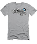 Germany Luxury 4 Door Sedan BMW 30si E3 1968 Cutaway Automotive Art Vladyslav Shapovalenko T-Shirt