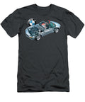 Germany Supercar 2 Door Roadster BMW Z8 E52 with V8 S62b50 Engine Cutaway Automotive Art Vladyslav Shapovalenko T-Shirt
