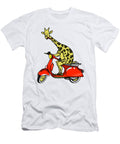 Giraffe Riding a Moped Early Kirky T-Shirt