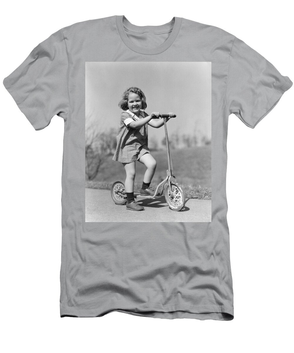Girl on Scooter C1930s H Armstrong Robertsclassicstock T-Shirt