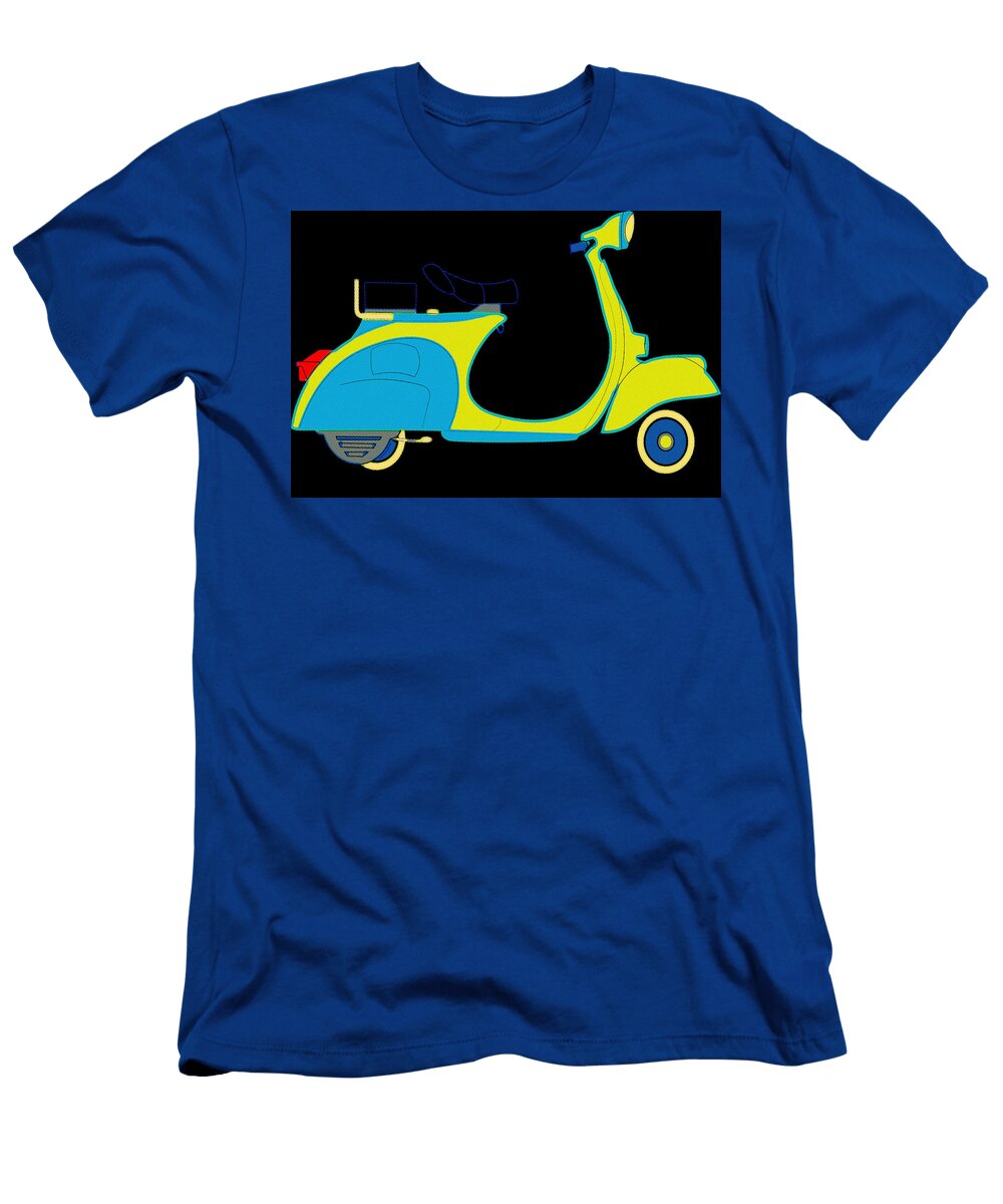Go Go Scooter Neon Pop Art Beautify My Walls T-Shirt